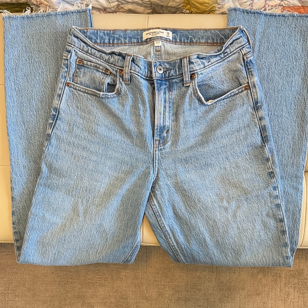 Abercrombie Curve Love Light Blue Denim Jeans